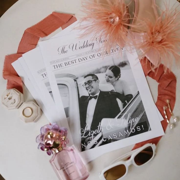 Wedding Supply Business - Custom Save The Date Photo Newspaper