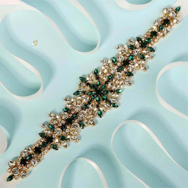 Bridal Sash Ribbon - 652F Pha Lê Sang Trọng Tất