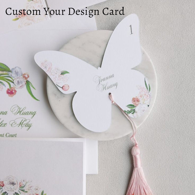 Custom Elegant Butterfly Menu  - đánh giá và giá Wedding Supply Business