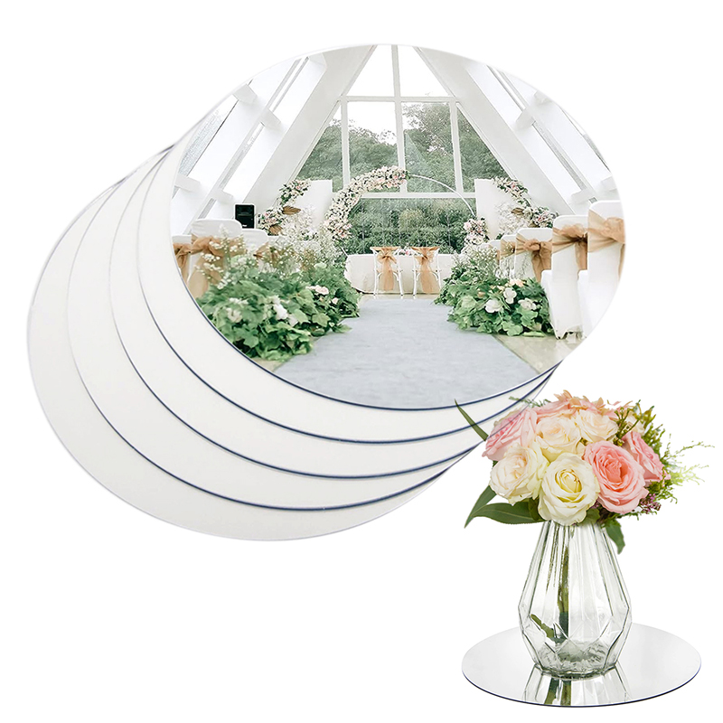 20cm Round Mirror Glass Tray   - đánh giá và giá Unity Candle Set