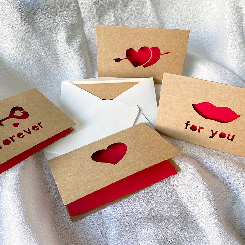 Love Gift Cards Red Kraft Pape - đánh giá và giá Wedding Supply Business
