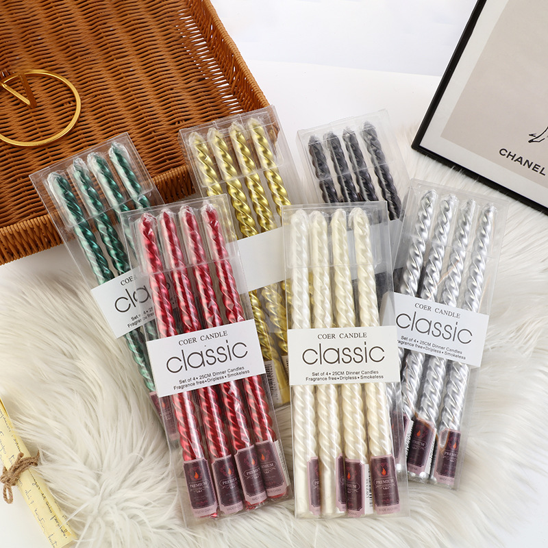 4pcs European-style Long-pole  - đánh giá và giá Unity Candle Set