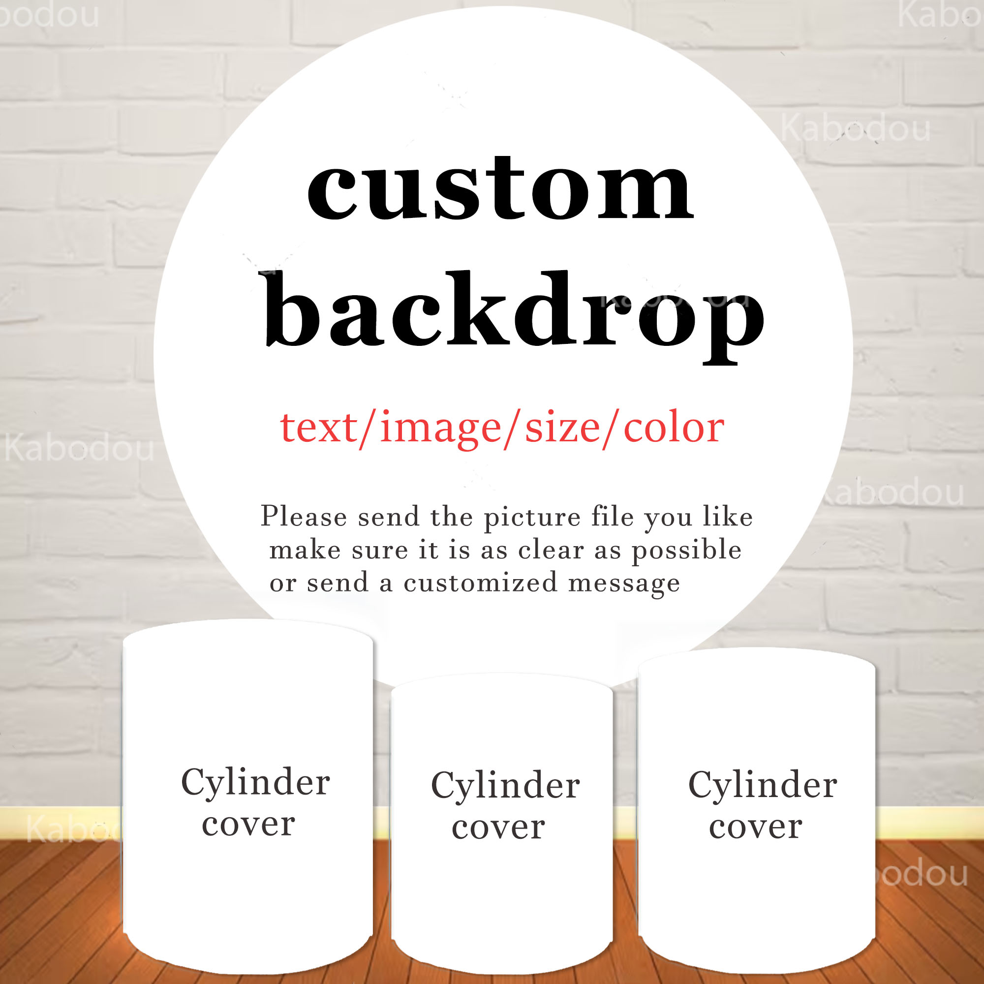 The Custom Round Backdrop  Cyl - đánh giá và giá Photo Booth Prop