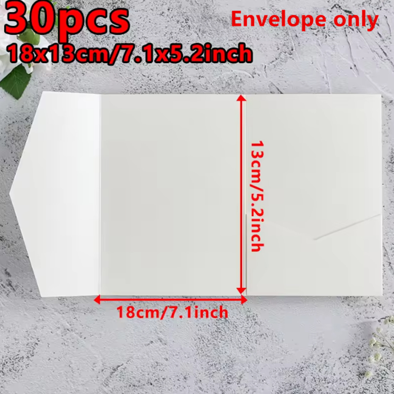 30pcs 18x13cm Green Envelopes  - đánh giá và giá Wedding Supply Business