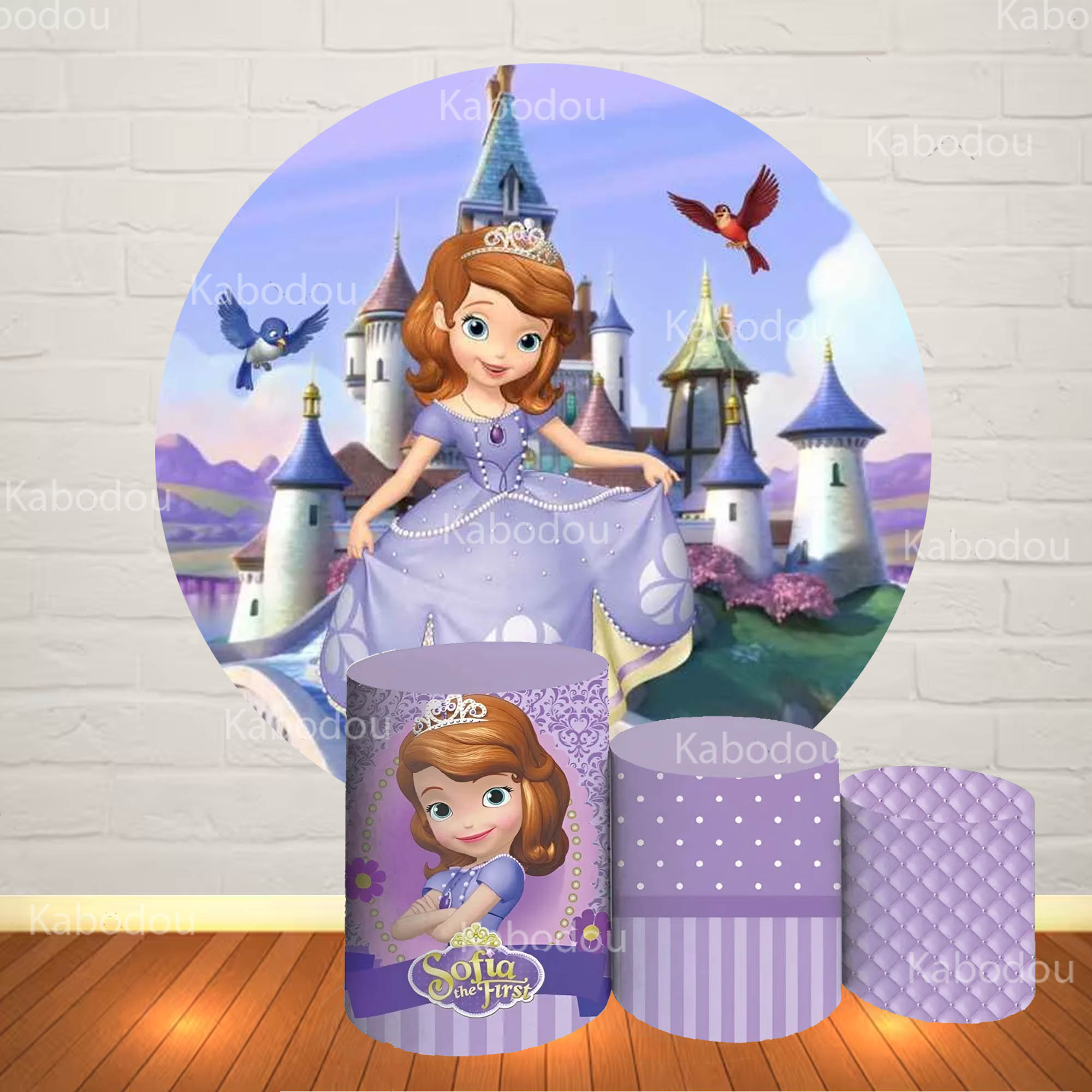Sofia the First Round Backdrop - đánh giá và giá Photo Booth Prop