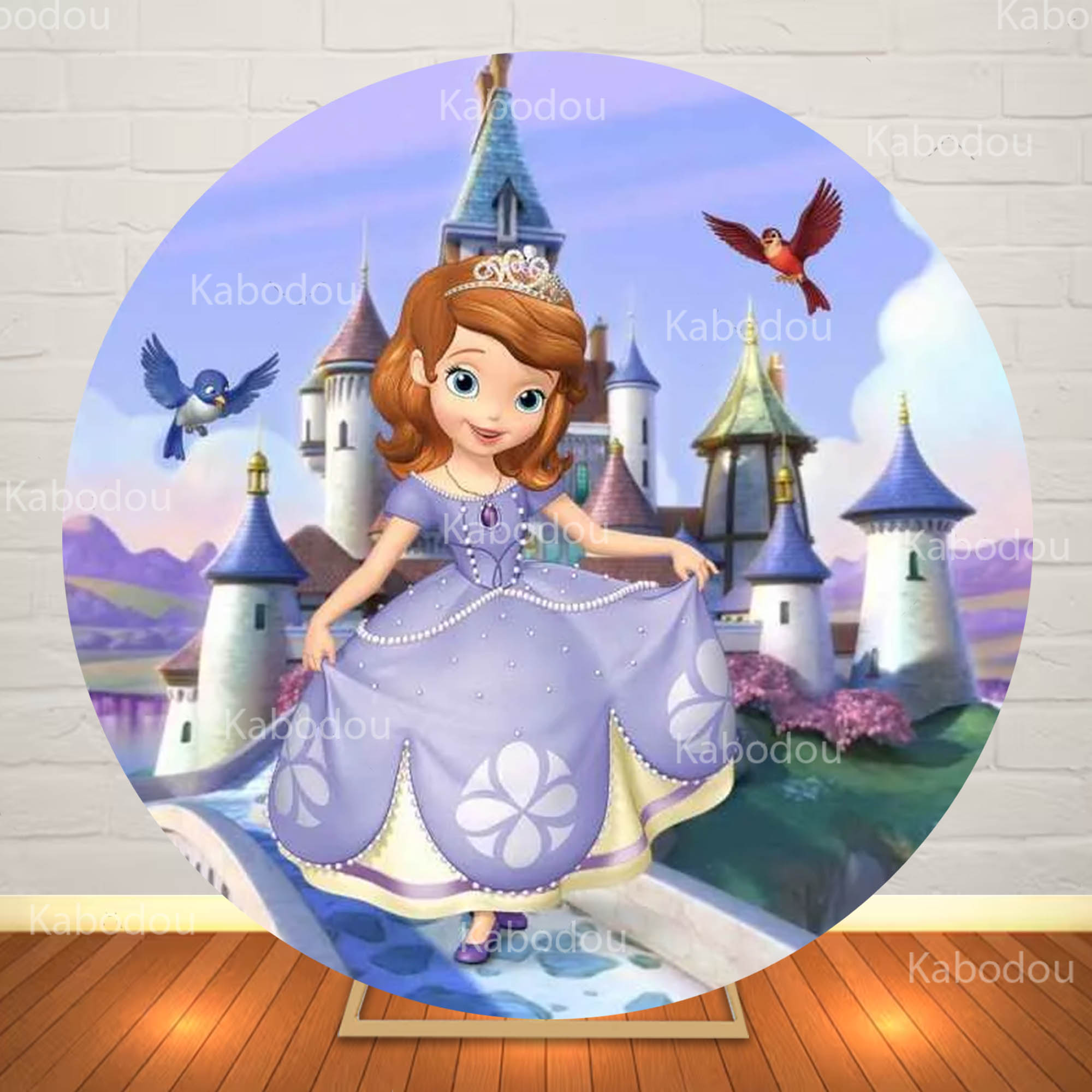 Sofia the First Round Backdrop - đánh giá và giá Photo Booth Prop
