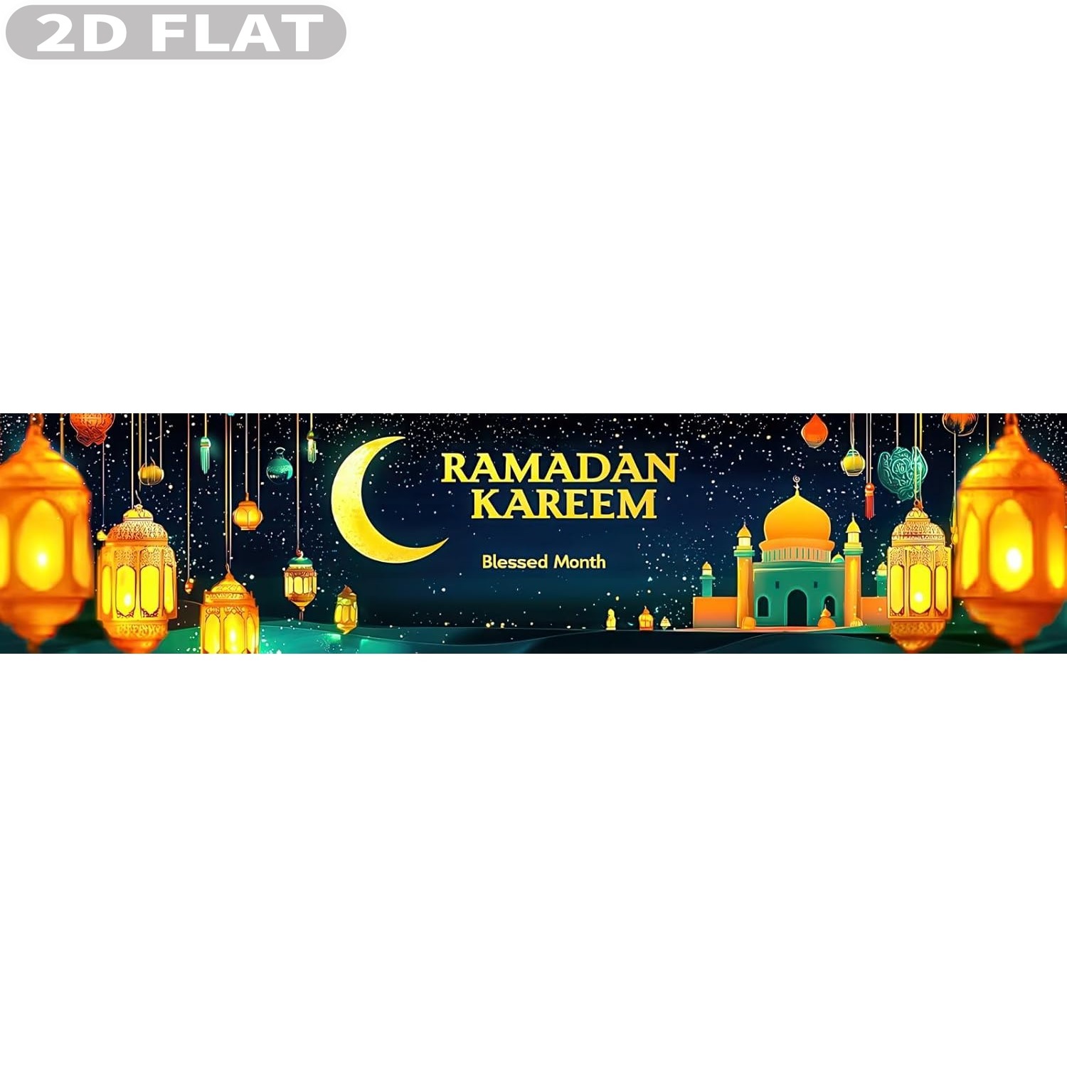 2D FLAT 1pc Ramadan Eid Mubara - đánh giá và giá Photo Booth Prop