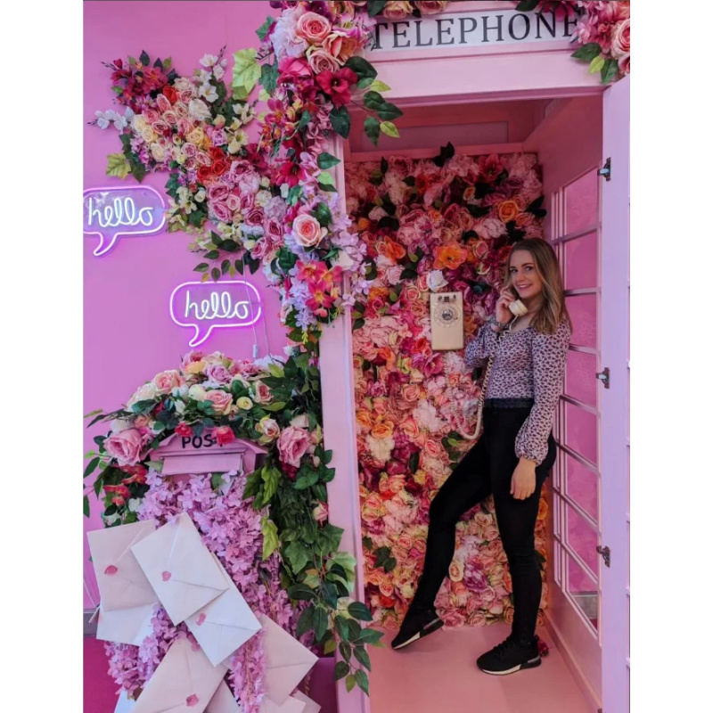custom.Pink Telephone Booth wi - đánh giá và giá Photo Booth Prop