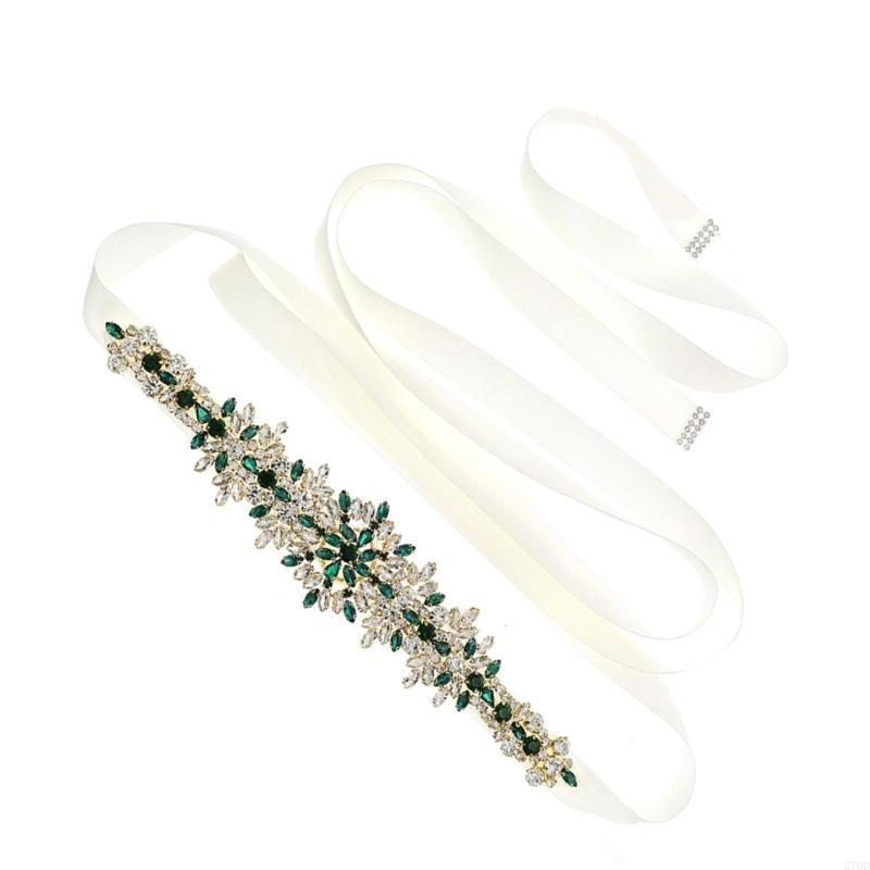Pha lê sang trọng Thắt lưng cư - đánh giá và giá Bridal Sash Ribbon