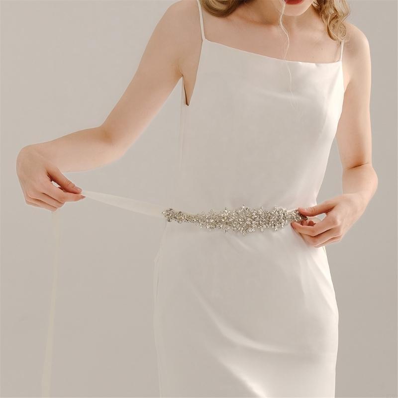 Pha lê sang trọng Thắt lưng cư - đánh giá và giá Bridal Sash Ribbon