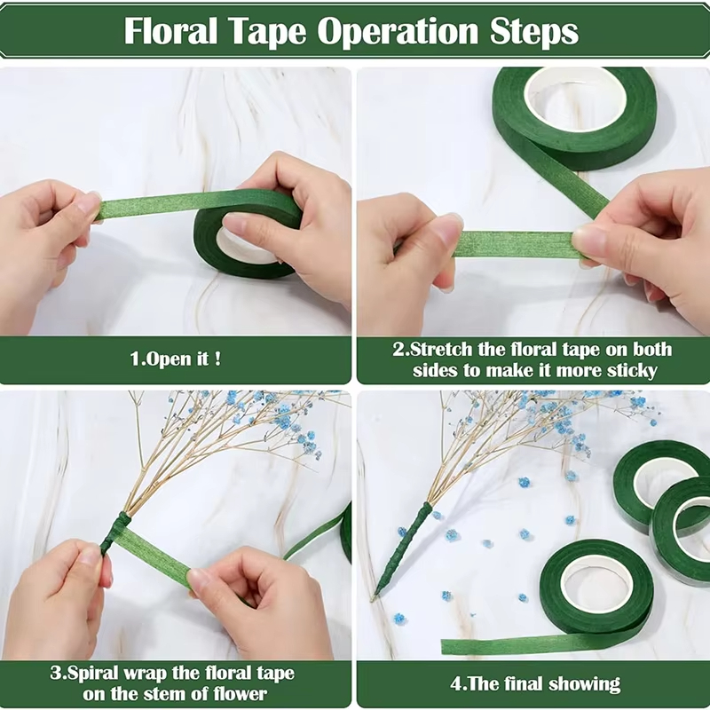 20Yards Green Bouquet Floral T - đánh giá và giá Wedding Supply Decor