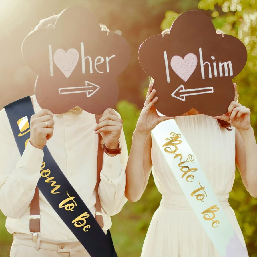 2pcs/1set Bachelorette Party S - đánh giá và giá Bridal Sash Ribbon