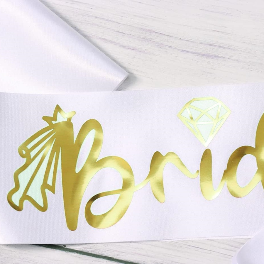 2pcs/1set Bachelorette Party S - đánh giá và giá Bridal Sash Ribbon