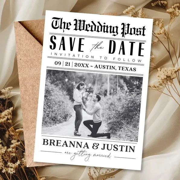 Custom Save The Date Photo New - đánh giá và giá Wedding Supply Business