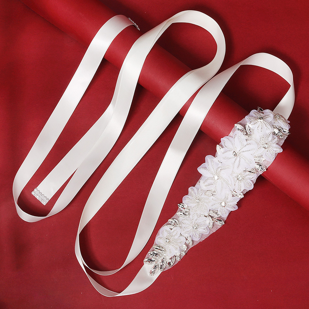 Romantic 3D Floral Bridal Belt - đánh giá và giá Bridal Sash Ribbon