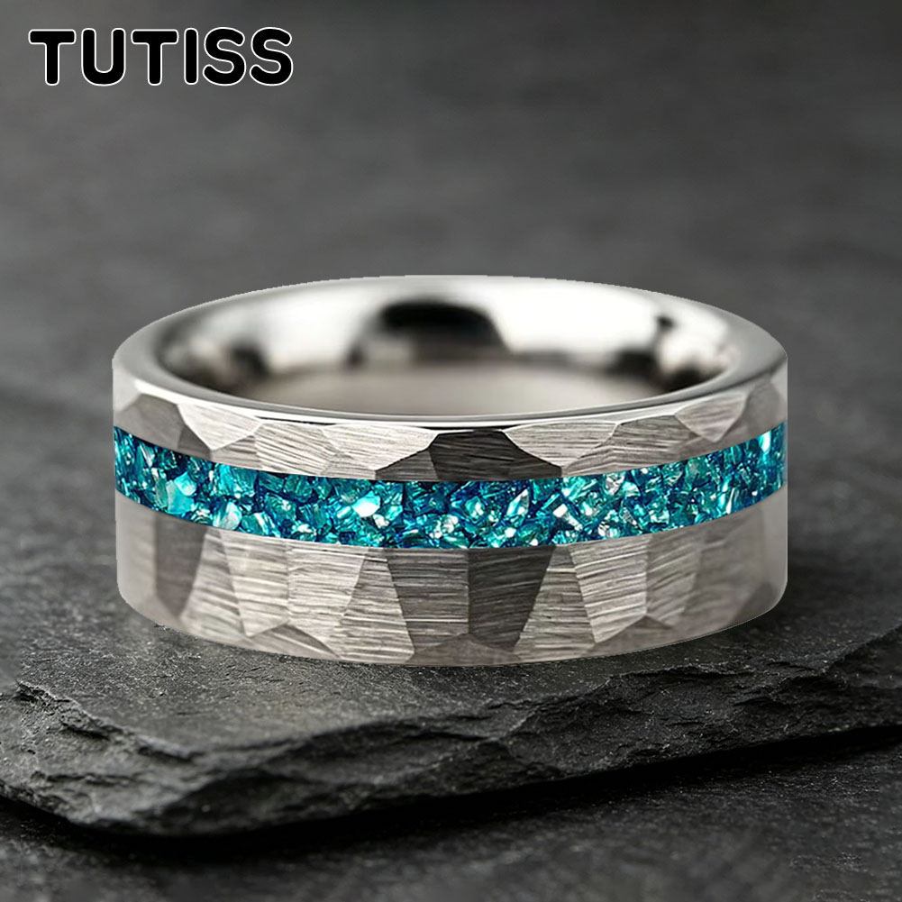 TUTISS 6/8mm Hammered Offset G - đánh giá và giá Wedding Zone