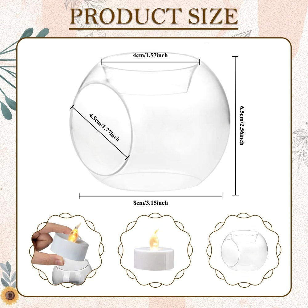 6/12pcs Glass Round Hollow Can - đánh giá và giá Unity Candle Set