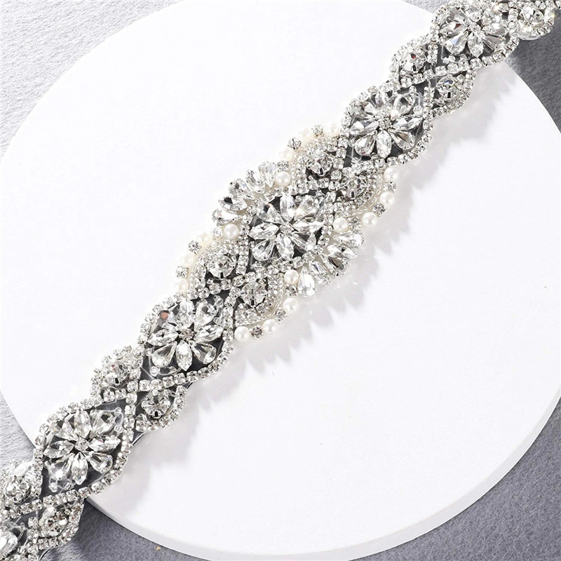 Rhinestones Bridal Belt Luxury - đánh giá và giá Bridal Sash Ribbon