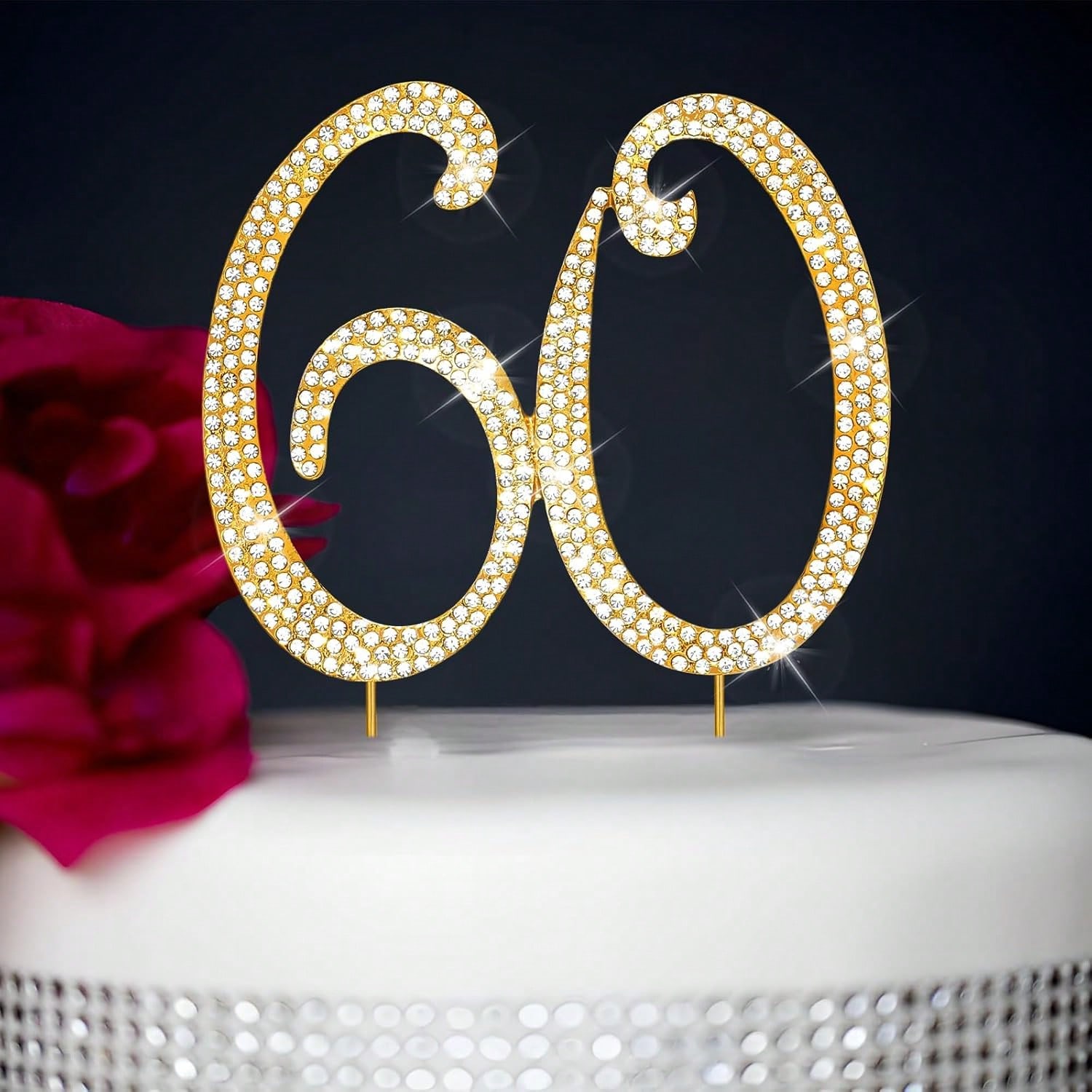 Large Gold Rhinestone Number C - đánh giá và giá Unity Candle Set
