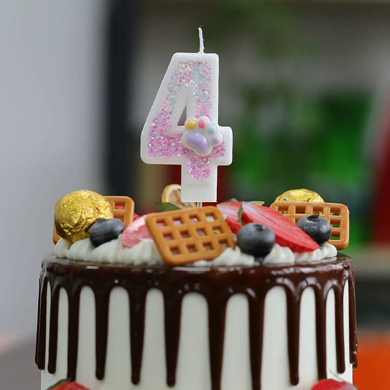 Creative Cute Cat Paw Cake Num - đánh giá và giá Unity Candle Set