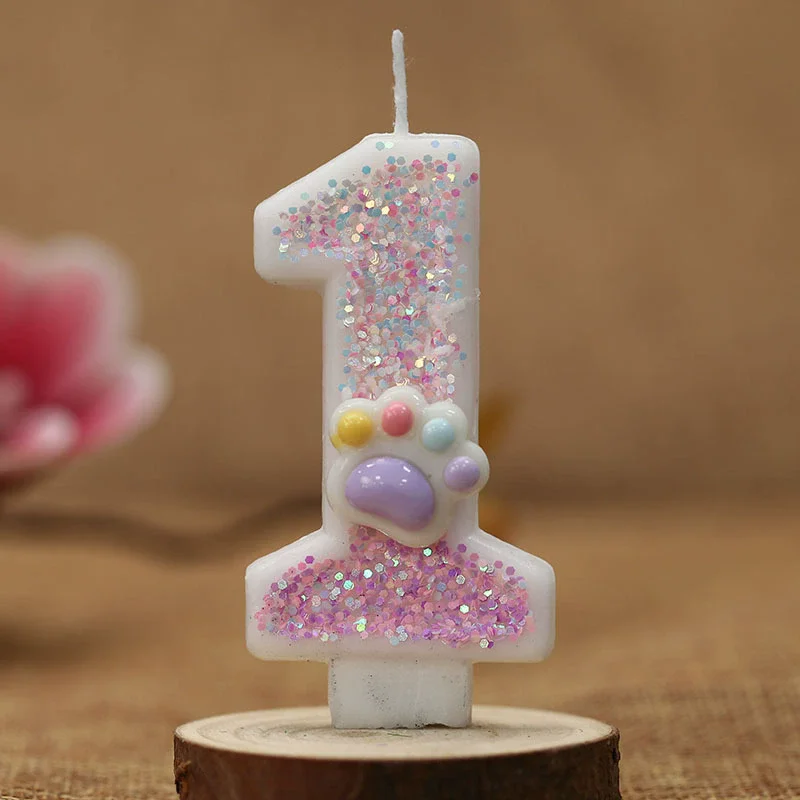 Creative Cute Cat Paw Cake Num - đánh giá và giá Unity Candle Set