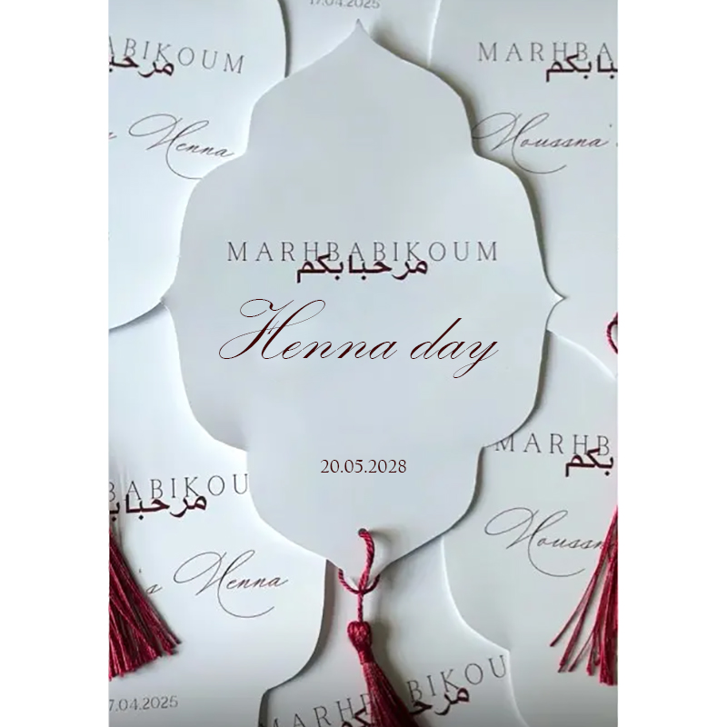 Custom Henna Day Card Night Pa - đánh giá và giá Wedding Supply Business
