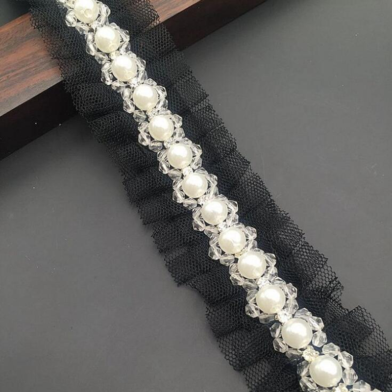 1 yard 1.5 cm Ngọc Trai Beaded - đánh giá và giá Bridal Sash Ribbon