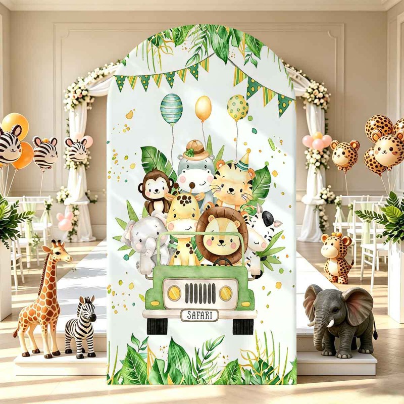 Jungle Safari Party Arch Backd - đánh giá và giá Photo Booth Prop