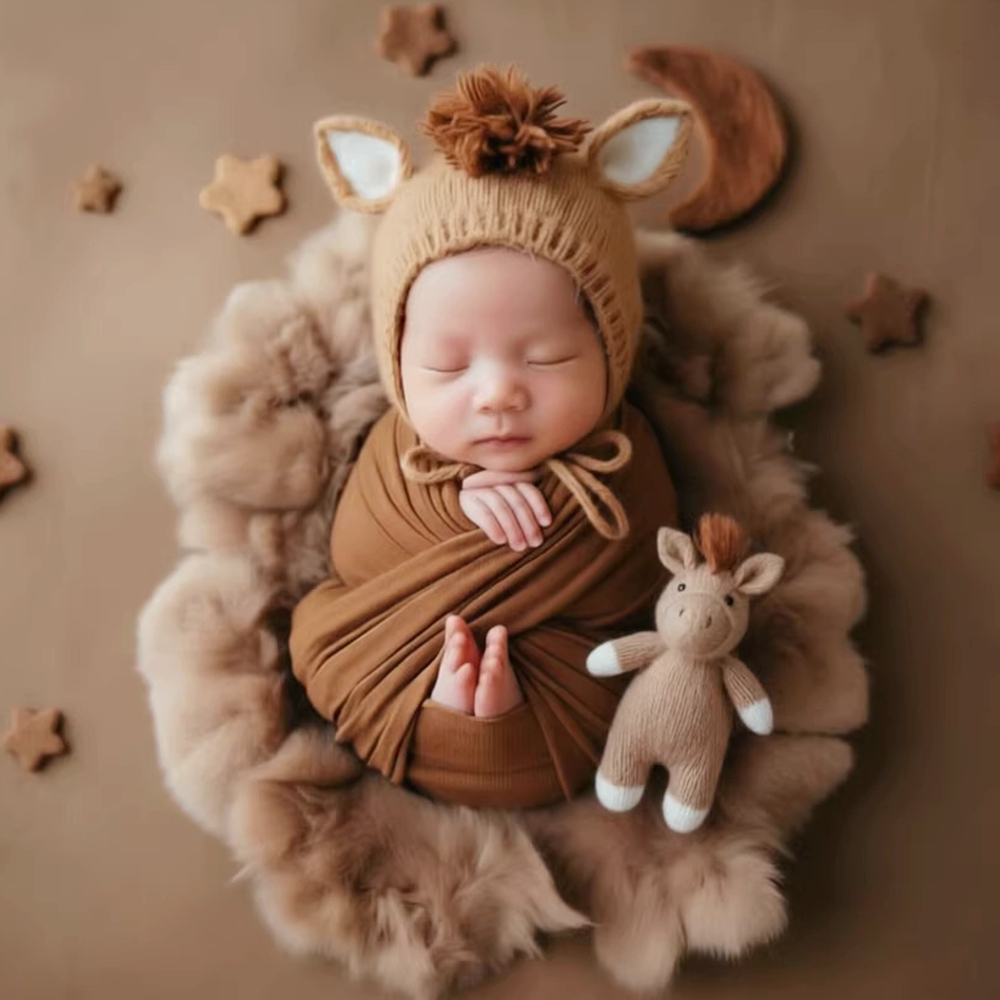 Knitted Horse Hat with Doll Ne - đánh giá và giá Photo Booth Prop