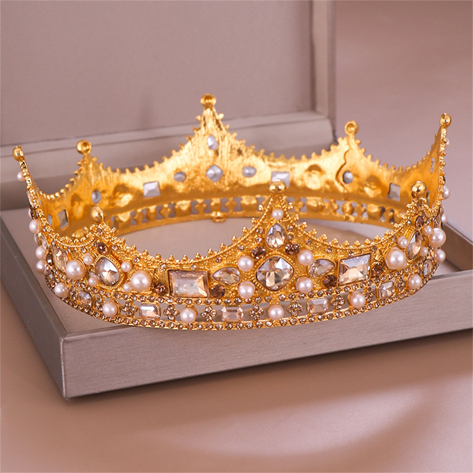 Bridal Crown Rhinestone Tiara  - đánh giá và giá Wedding Supply Decor