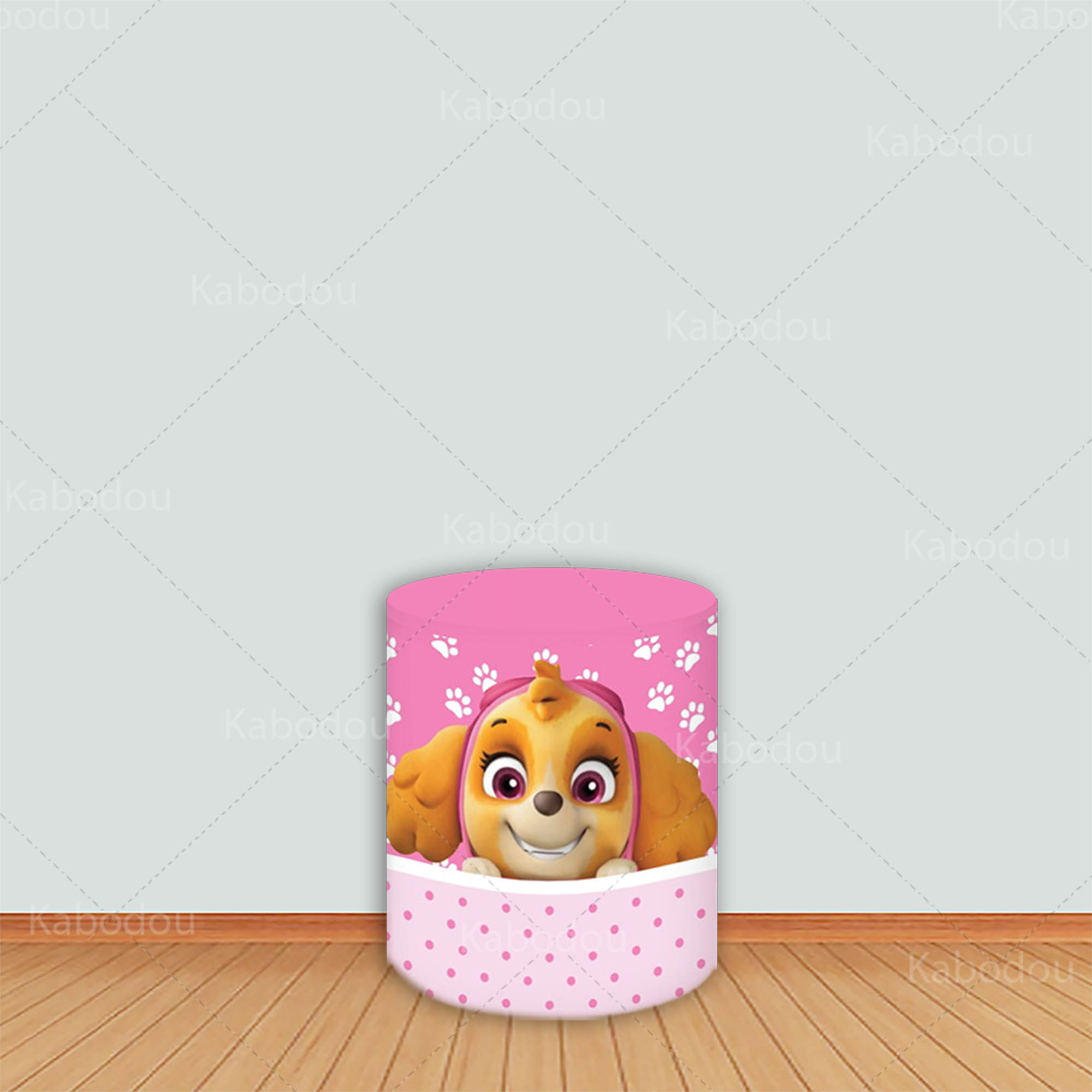 Patrols Round Backdrop Pink Sk - đánh giá và giá Photo Booth Prop