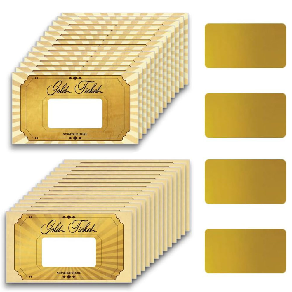 20 pcs Gold Scratch off Cards  - đánh giá và giá Wedding Supply Business